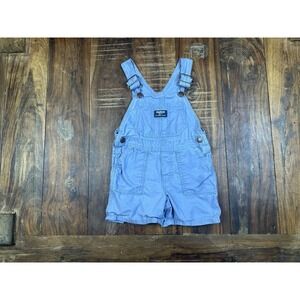Osh Kosh Bgosh 2t Short Blue Overalls Adjustable Straps